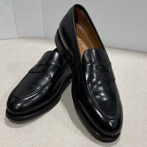 Brooks Brothers Sleek Black Leather Loafers